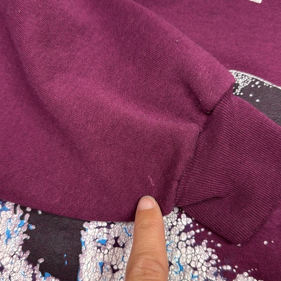 Vintage Northern Nights Burgundy Long Night Shirt XL - Picture 9 of 10